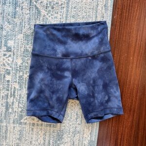 Lululemon Align Shorts Navy Diamond Dye 6”